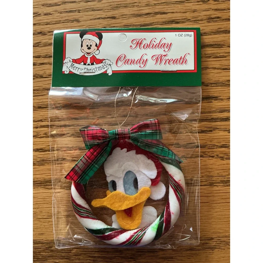 Disney Holiday Candy Wreath Ornament Set 5 Mickey Minnie Pluto Goofy Donald16226